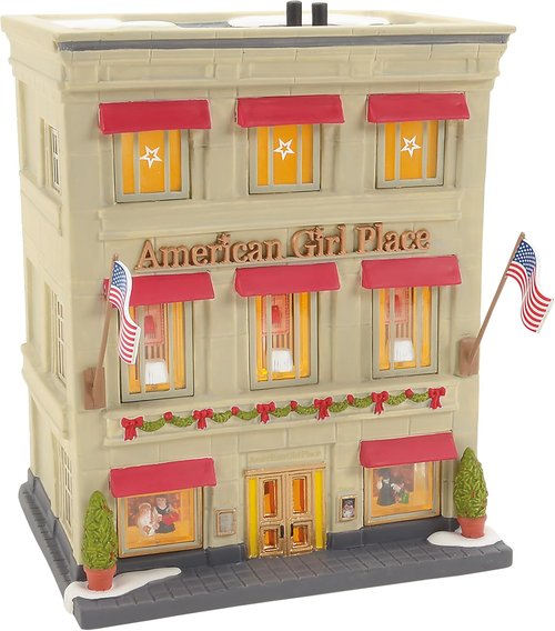 Department 56 Christmas In The City Village - American Girl Place Lit Building, 7.87 Inch, Multicolor
