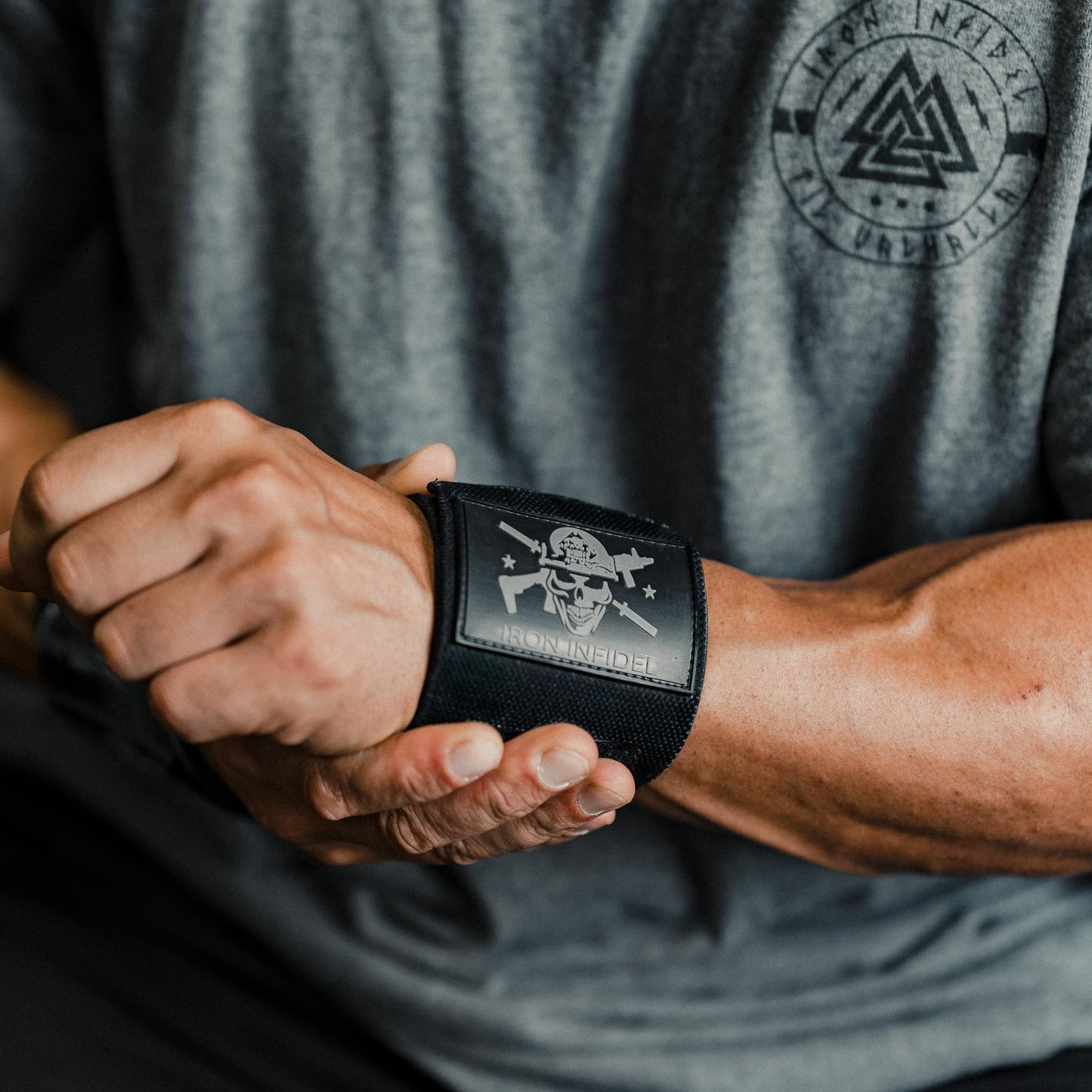 Wrist Wraps for Weightlifting - 18" Heavy Duty Support for Working Out, Gym Accessories for Men - Use for Lifting, Crossfit, Fitness, Exercise, Bench Press, Powerlifting (Black)
