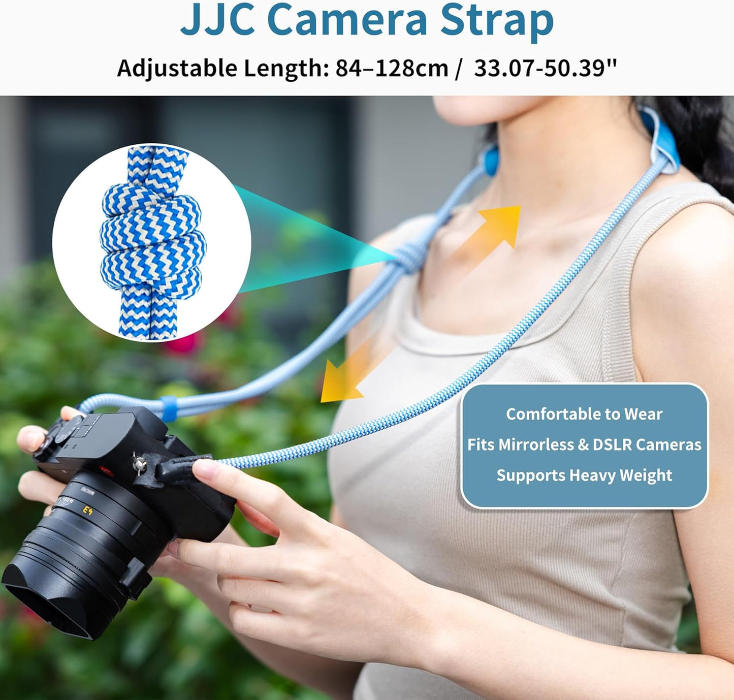 128cm Z5II Z5 Z50II Z50 Z6II Z6III Z6 Z7 Z7II Z8 Z9 Z7 Z50 Adjustable Vintage Braided Rope Vintage Camera Neck Shoulder
