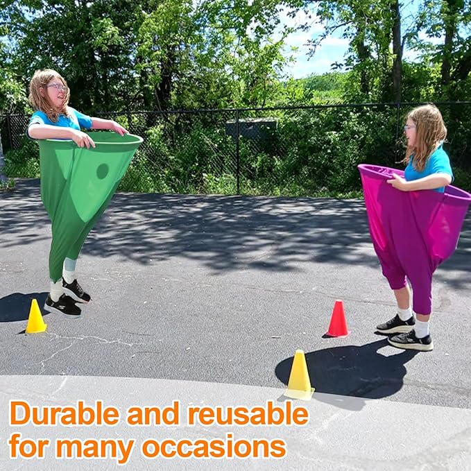 Granny Pants Yard Game Set with Bouncy Balls & Pump,Giant Stretchy Pants, Fun Tossing Games Props for Outdoor Parties, Group Gatherings, Adults and Family