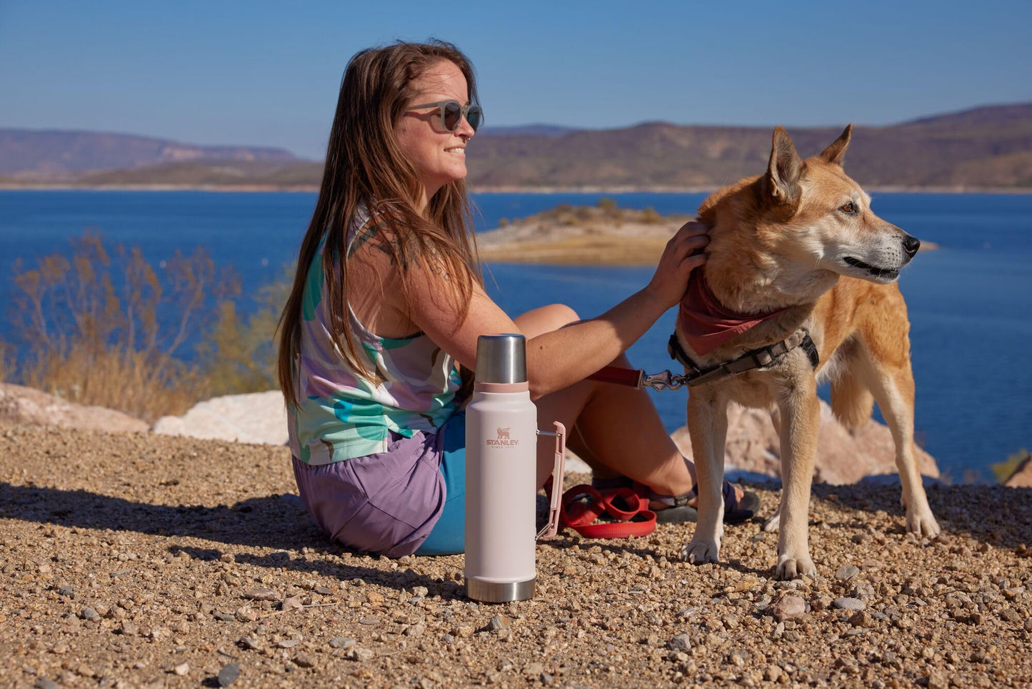 Stanley Classic Legendary Vacuum Bottle 1.5 qt | Wide Mouth with Leakproof Cup Lid | Keep Drinks Hot or Cold | Packable for Travel | Insulated Stainless Steel Thermos | BPA-Free | Hammertone Green