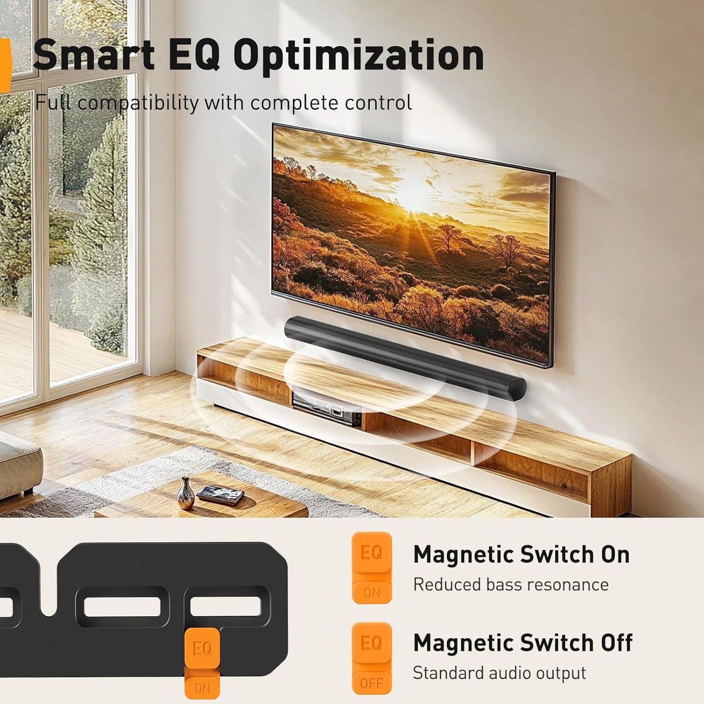 Perlegear Soundbar Wall Mount - Compatible with Sonos Arc & Ultra | Hidden Design, Sturdy Steel Structure