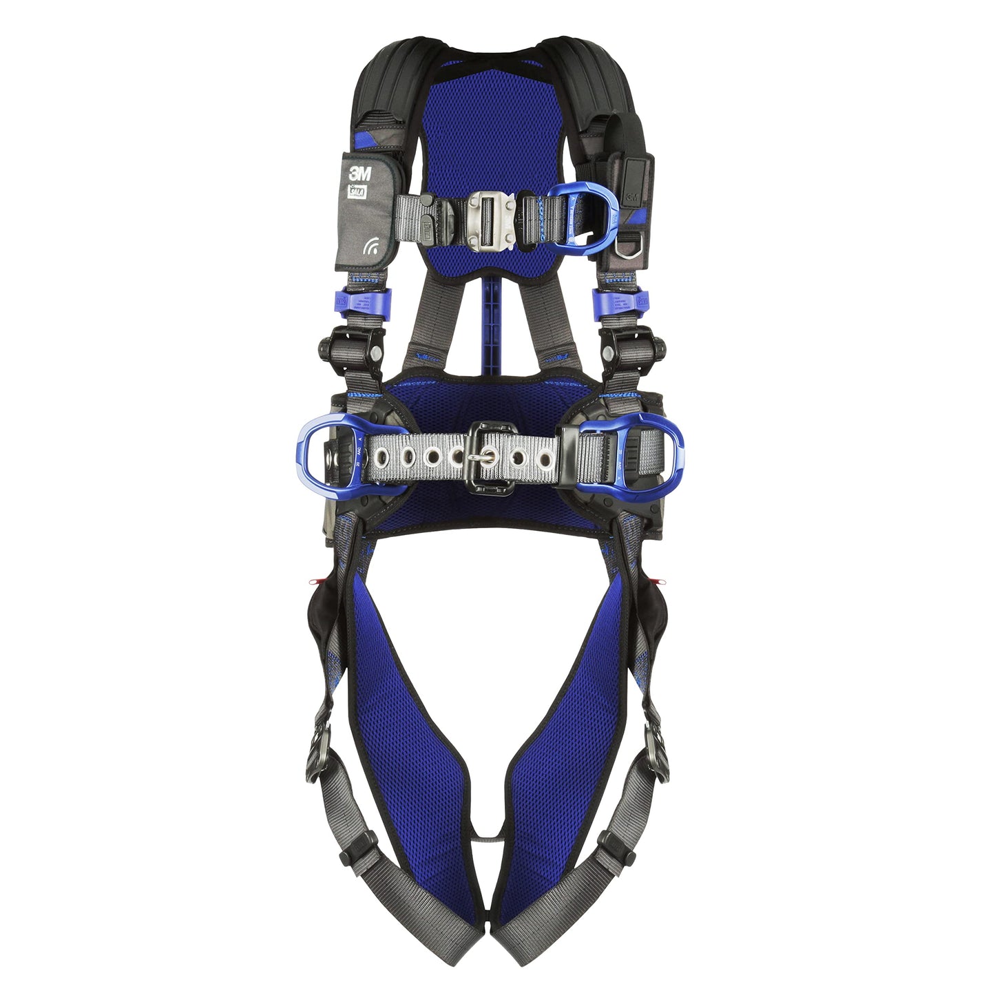 3M DBI-SALA Construction Weight Distribution Climbing/Positioning Safety Harness, Fall Protection, OSHA, ANSI, Back, Front and Hip D-Rings, Dorsal D-Ring, Auto-Lock Quick-Connect Leg Buckle, Small
