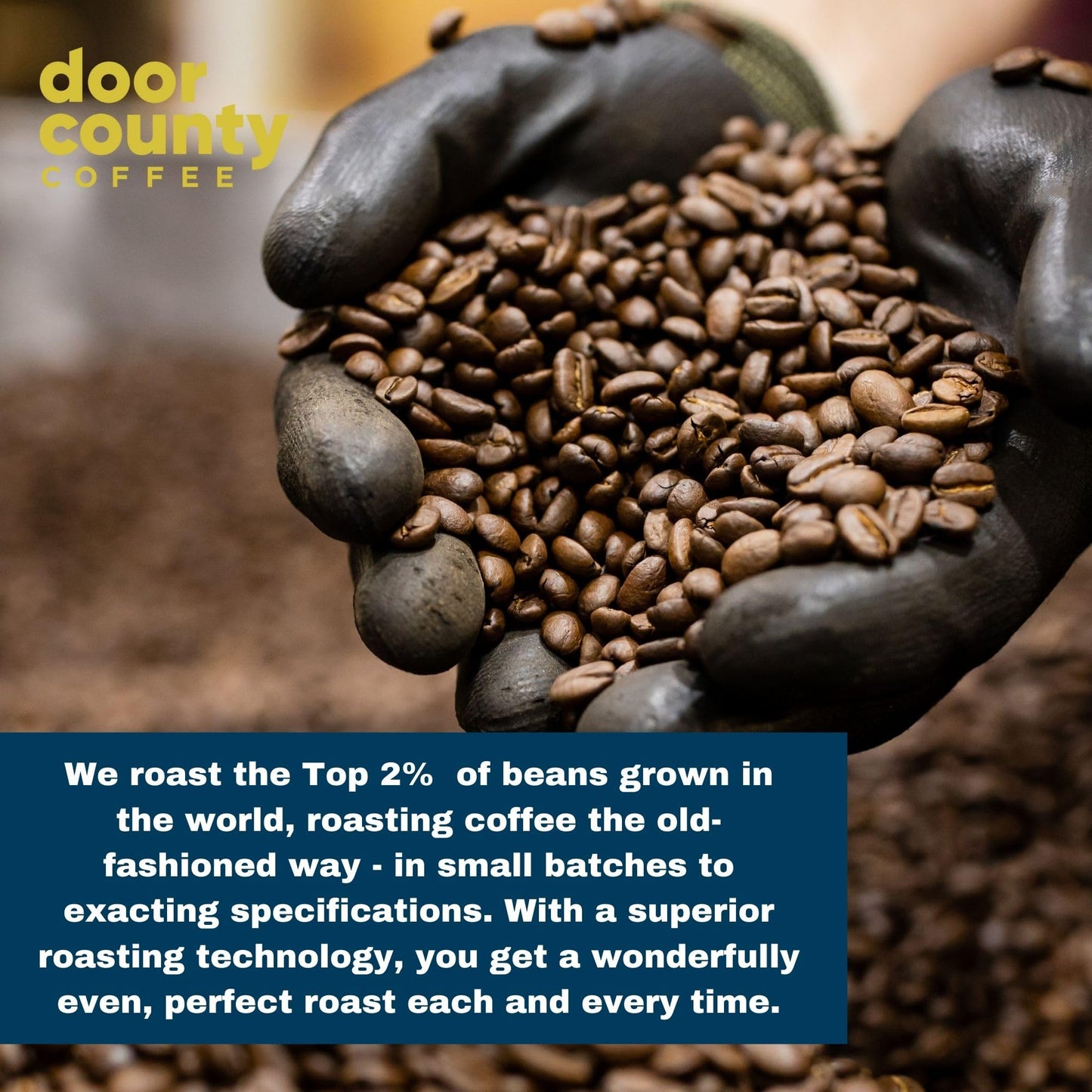 Door County Coffee Door County Christmas DECAF Flavored Coffee Ground - 8 oz Bag - Holiday Seasonal - Medium Roast - 100% Specialty Arabica - Cinnamon & Spice Flavor