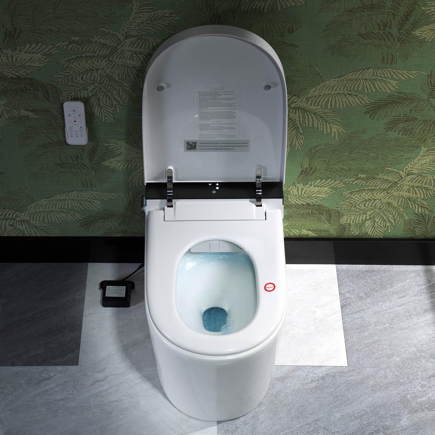 WOODBRIDGE Bidet Smart Toilet with Ultra-quiet&Quick Flush,1000g MaP Flush Score,Foam Shield,ADA Comfort Height,Auto Open/Close,Blackout Flush,Ambient Light,Heated Seat with Fragrance System,GT076