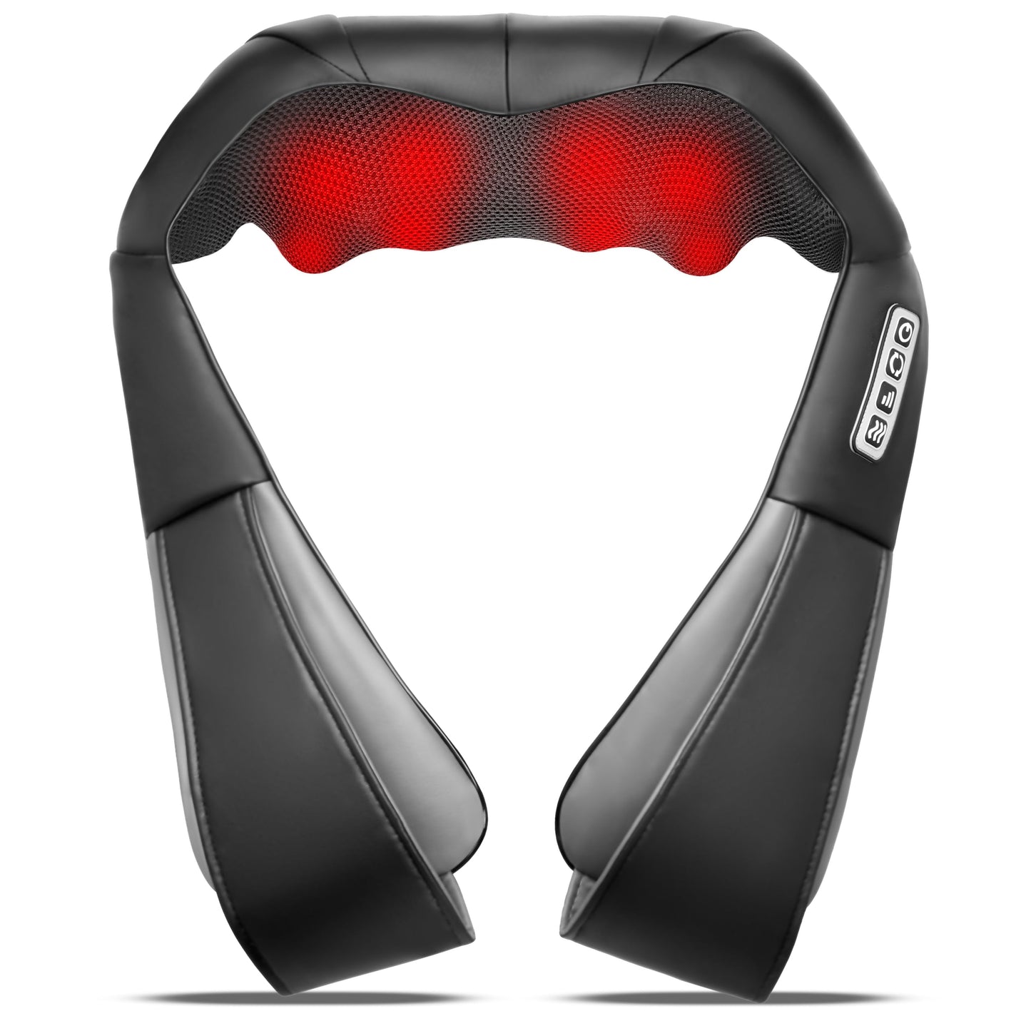 UFFAE Shiatsu Neck and Back Massager with Heat, Electric Deep Tissue Kneading Neck and Shoulder Massage, Best Gifts for Women Men Mom Dad Mothers Fathers Day Birthday Gift, Black Grey (NOT Cordless)