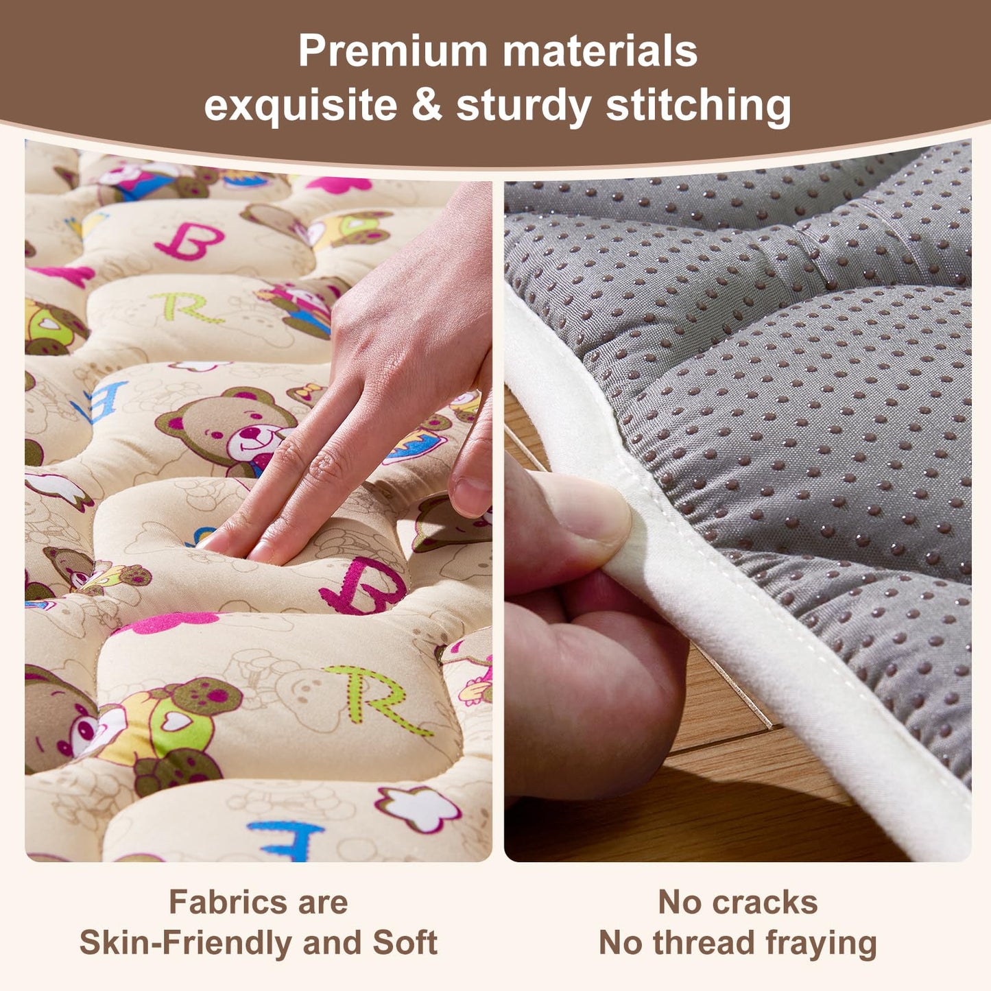 Baby Play Mat - 79" X 71",Premium Thicker Foam One-Piece Machine Washable, Extra Large Anti-Slip Soft Cushioning Foam Playmats for Babies and Toddlers, Foldable Baby Crawling Mat for Playpen