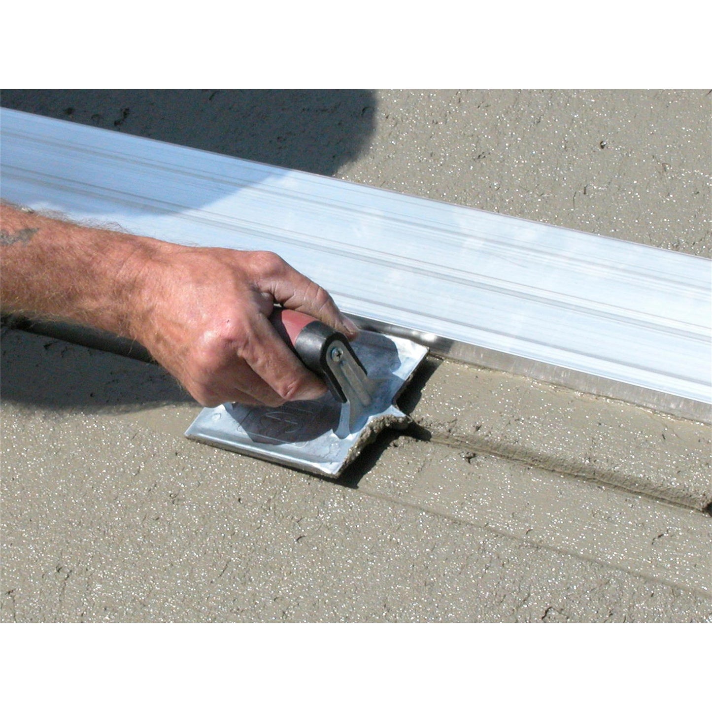 MARSHALLTOWN Heavy-Duty Zinc Concrete Groover, 6 x 4 3/8 inch Blade, DuraSoft Handle, Concrete Tools Made in The USA, 833D