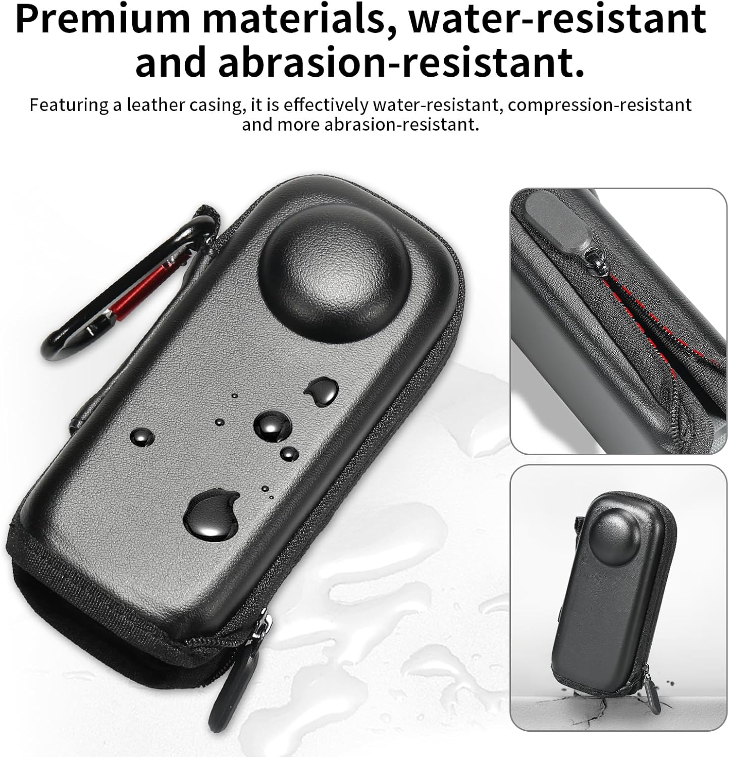 Vasgather 360 X5 Camera Accessory Kit for Insta - Lens Guards, Silicone Case, Camera Case (Black, Unisex)