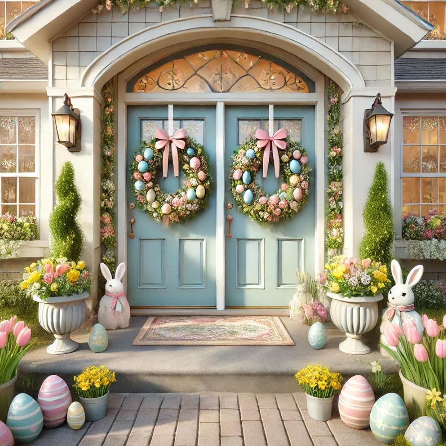Skiennix 12-Inch Wreath Hangers - Clear Over-The-Door Hooks, 2-Pack Non-Scratch Design for Holiday Decor