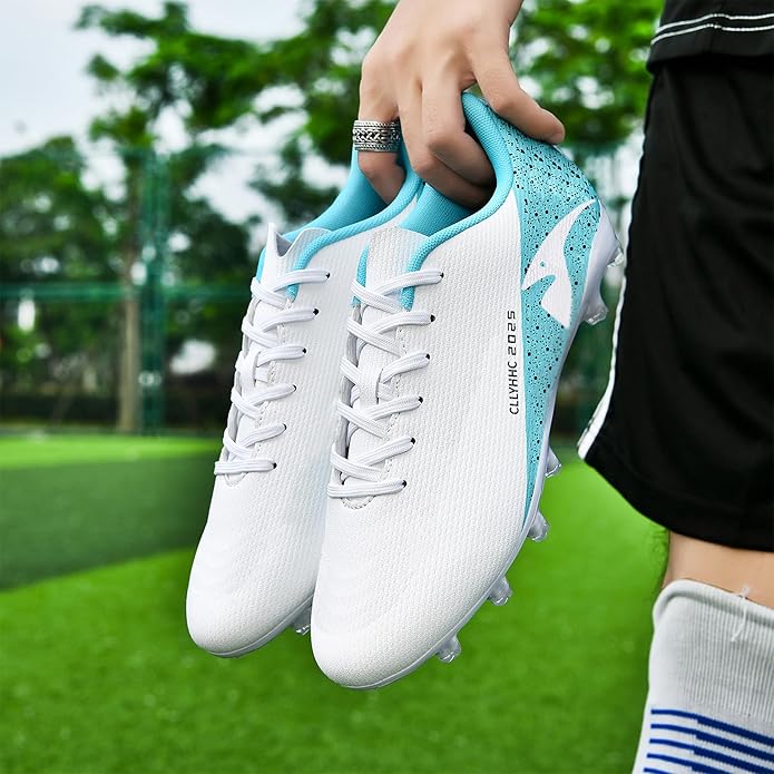 Mens Soccer Shoes Womens Indoor Outdoor Football Cleats Unisex Baseball Turf Shoe Youth Rugby Adult AG FG TF Football Boots Wide Training Sneaker