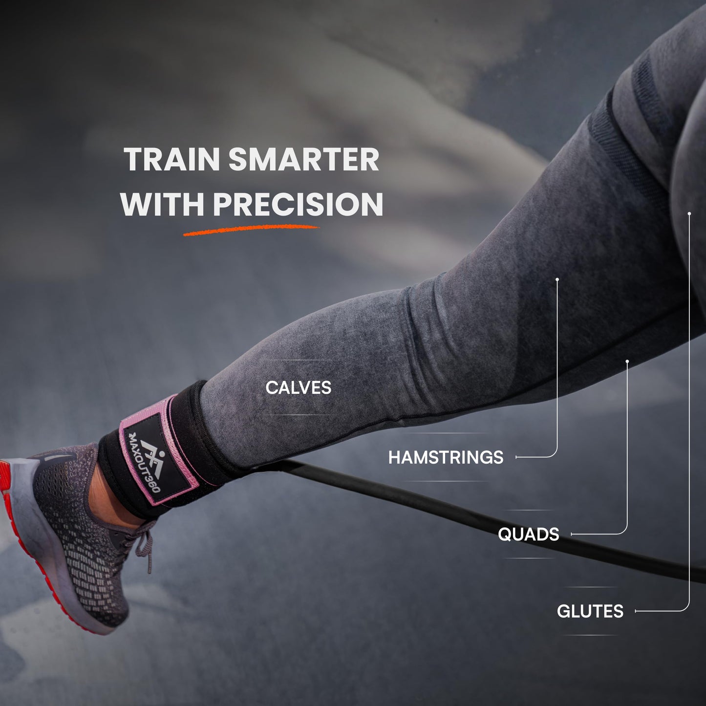 MaxOut360 Gym Ankle Straps for Cable Machines, Thick Padded Ankle Cuff Cable Attachment for Booty Workouts, Kickbacks, Hip Abductors, Lower Body Exercises, Black Pair