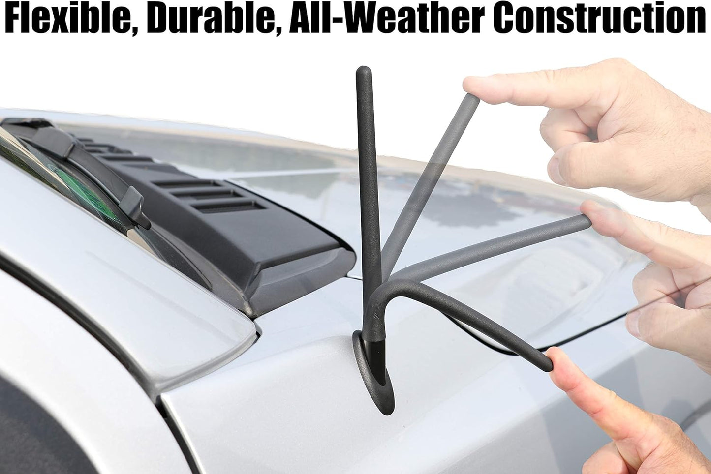 AntennaMastsRus 6 3/4 Inch (2006-2009) - The Original is Compatible with Pontiac Solstice - Car Wash Proof Short Rubber