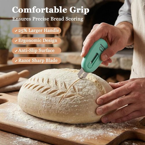 3-Pack Bread Lame by [Brand Name] - Professional Sourdough Scoring Tool Set with Ergonomic Handle & 10 Blades