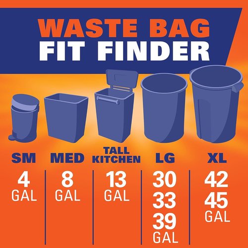 Hefty Small Trash Bags - Fabuloso Watermelon Scent | 4 Gallon Size, 52 Count Pack