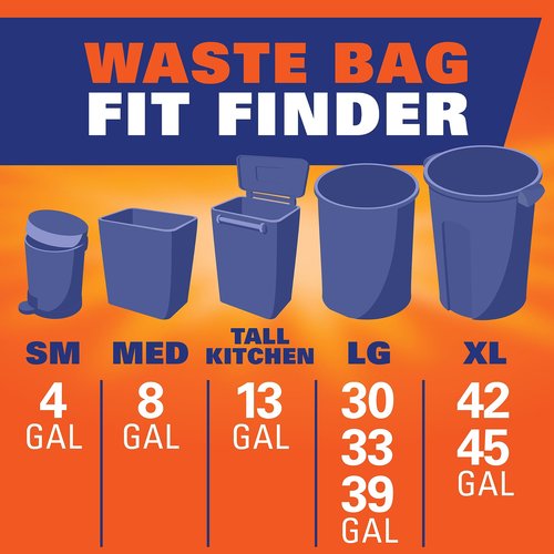 Hefty Ultra Strong 13 Gallon Trash Bags, Tall Kitchen Trash Bags 13 Gallon Size, Drawstring Closure, Continuous Odor Control, White, Clean Burst Scent, 80 Bags