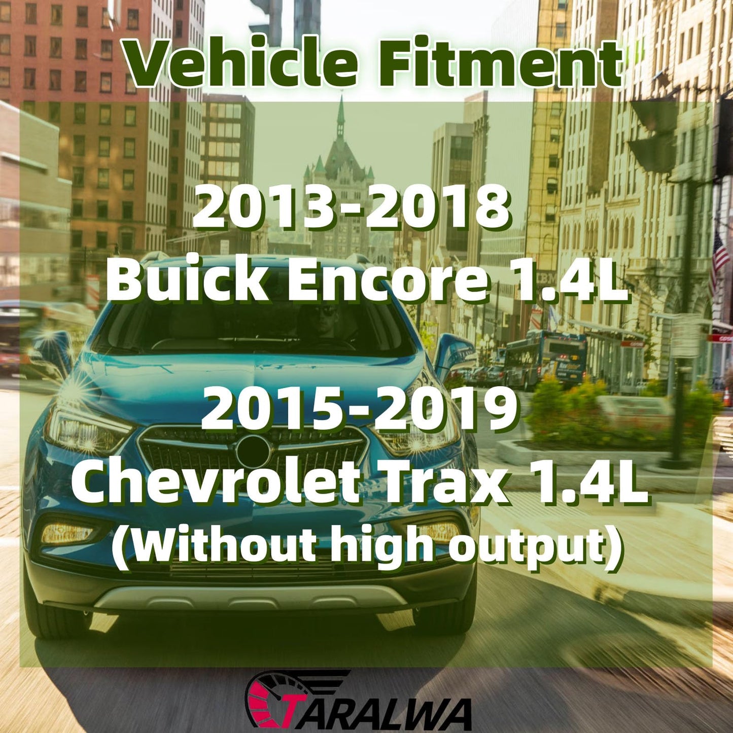 TARALWA Exhaust Front Flex Pipe Assembly,Direct Fit for 13-18 Buick Encore 1.4L;15-19 Chevrolet Trax 1.4L,409 stainless steel Construction,(with Flange Bolts/Gaskets) OE Replacement Part,T-52572