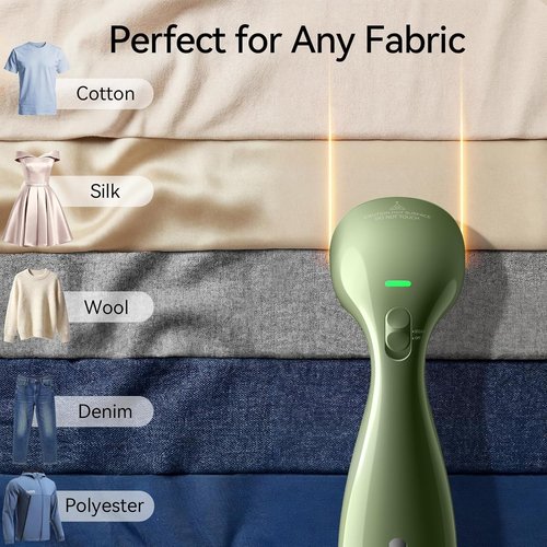 HiLIFE Portable Clothes Steamer - 700W Handheld Design with 240ml Capacity | Olive Green, Perfect for Home & Travel