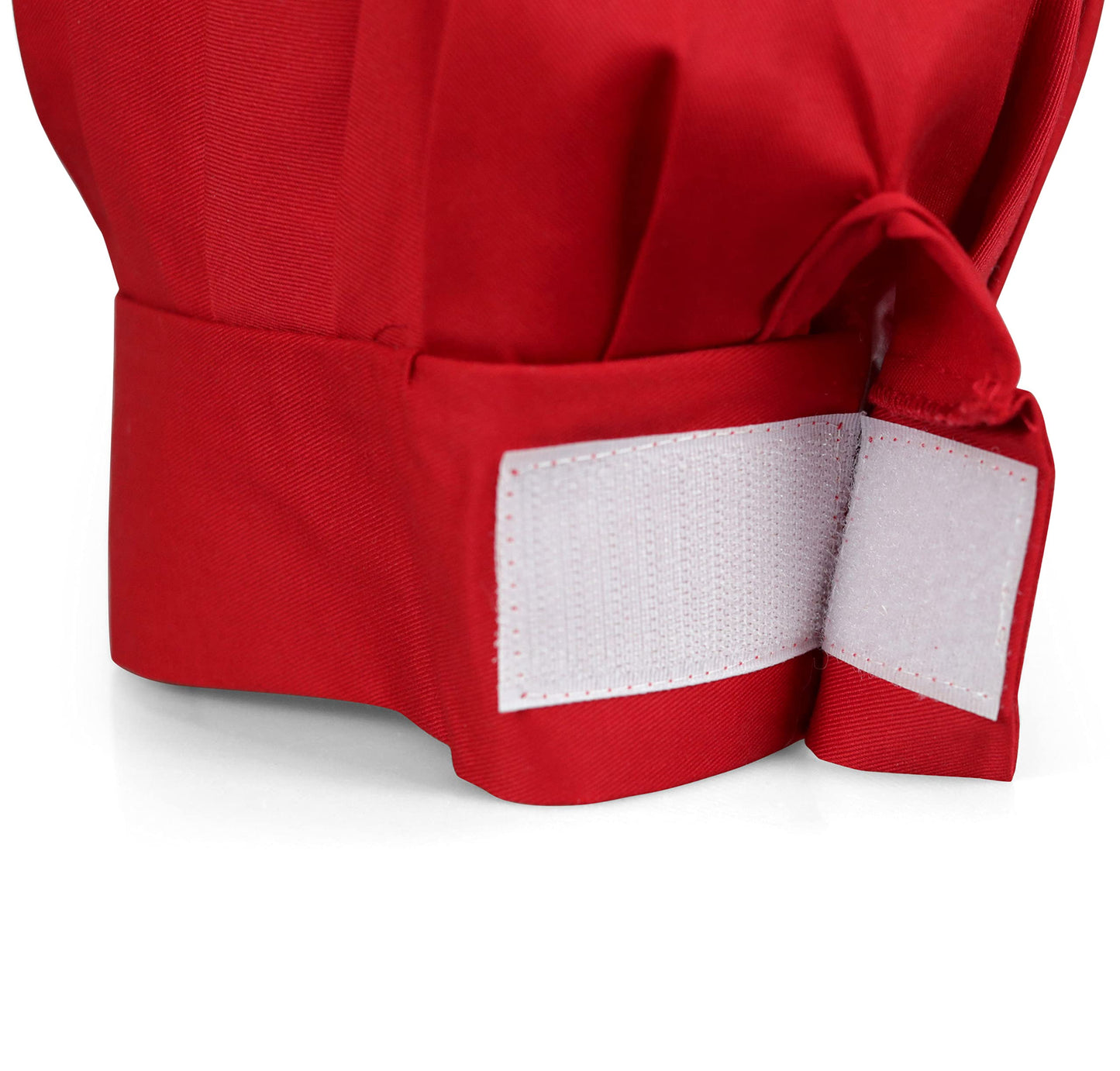 Tessa's Kitchen Club - Child's Chef Hat Apron Set, Children's Kitchen Cooking and Real Baking Wear Kit for Chefs in Training (Red, Med (6-12yr))