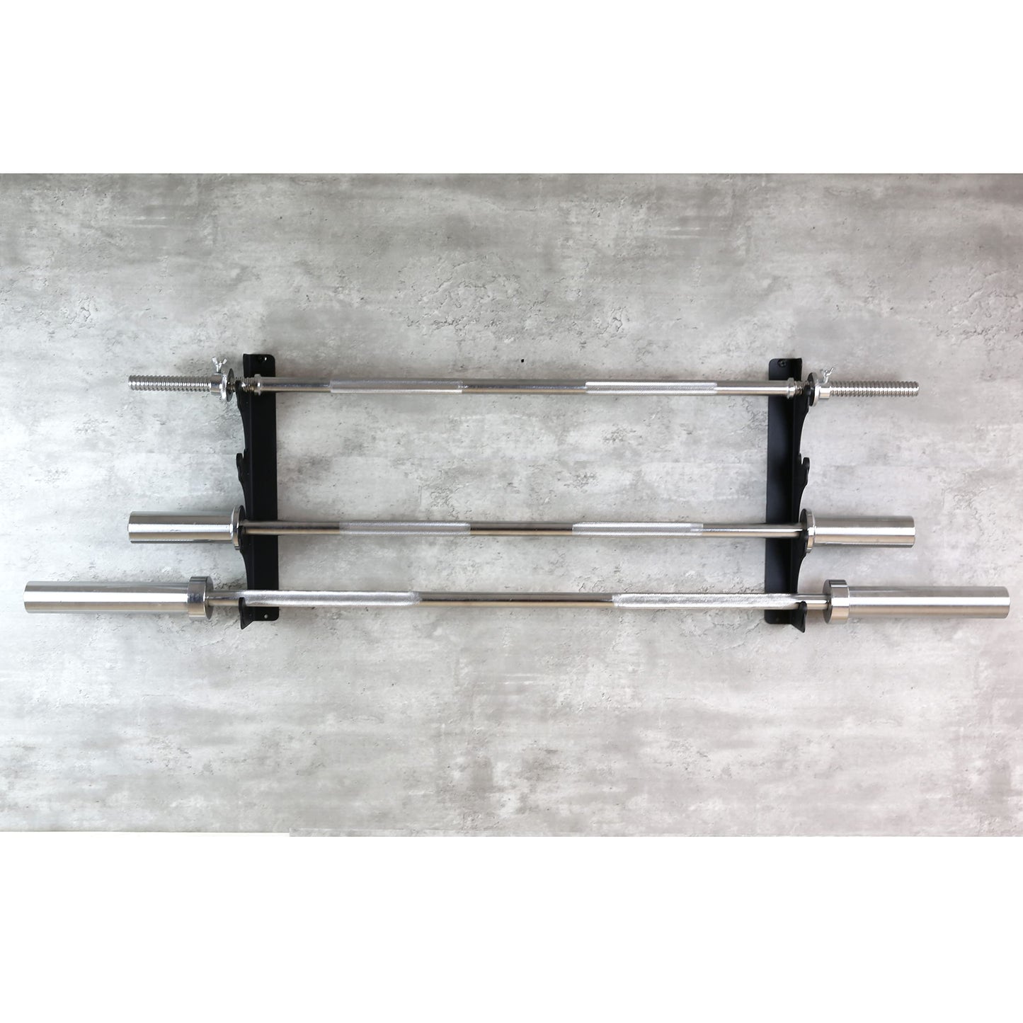 Lovind Horizontal Barbell Rack 4 Bars Holder Wall Mounted Barbell Holder Barbells Storage Rack Weight Bar Holder for Gym