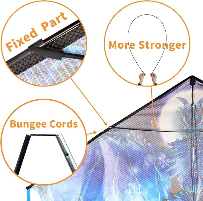 Mint's Colorful Life Kite Set for Kids and Adults, Easy to Fly Butterfly Delta Airplane Dragon Octopus Kite, Large Beach Kites Kits with 300ft String, Best for Gifts & Family Outings