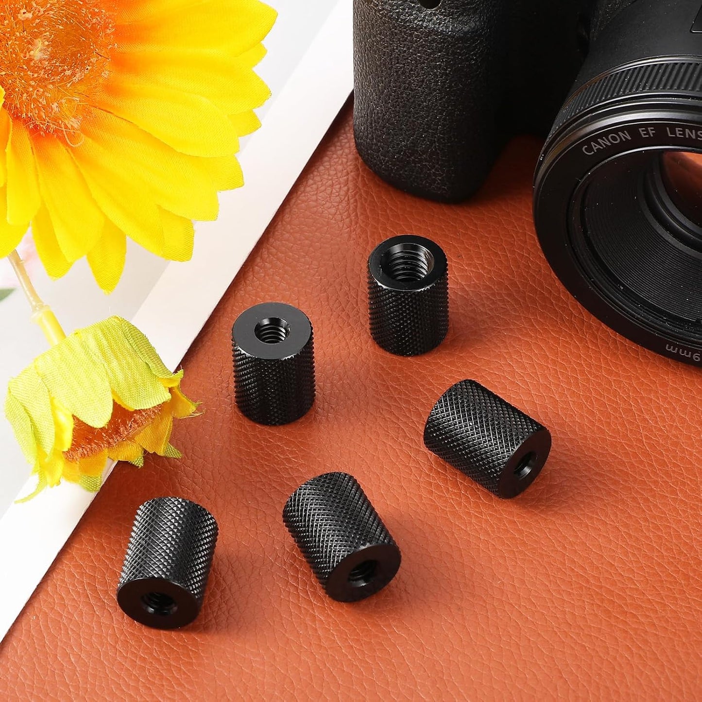 Vin Beauty 1/4 3/8 4 3/8 1/4 to Tripod Camera Screw Converter, Pcs Double Female Thread Female to Female Adapter