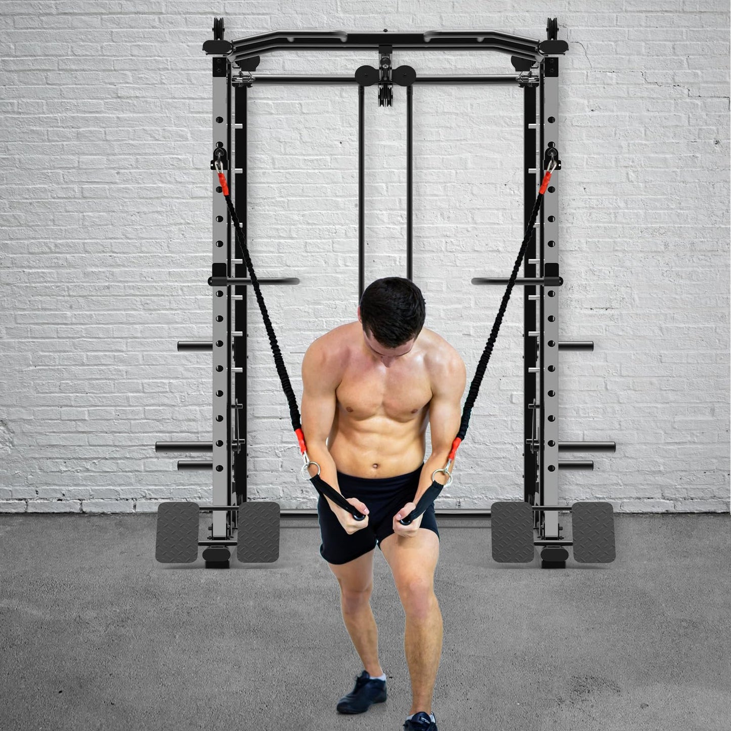 Lifeswell Resistance Band Anchors, Rack Attachment for 2"x2" Power Rack with 1" or 5/8" Hole, Adjustable Multi Point Workout Hook for Strength Training, Fitness, Physical Therapy, 2 Pack