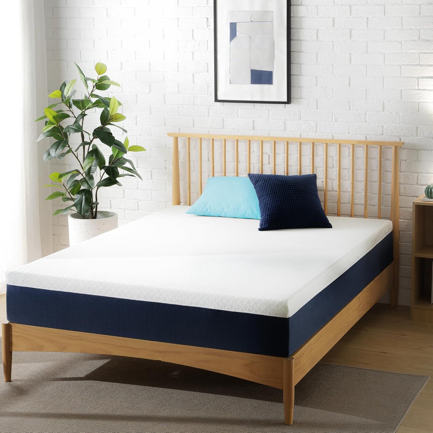 Zinus 10 Inch King Hybrid Mattress - Cooling Comfort, Medium Firm, Fiberglass Free, Motion Isolation