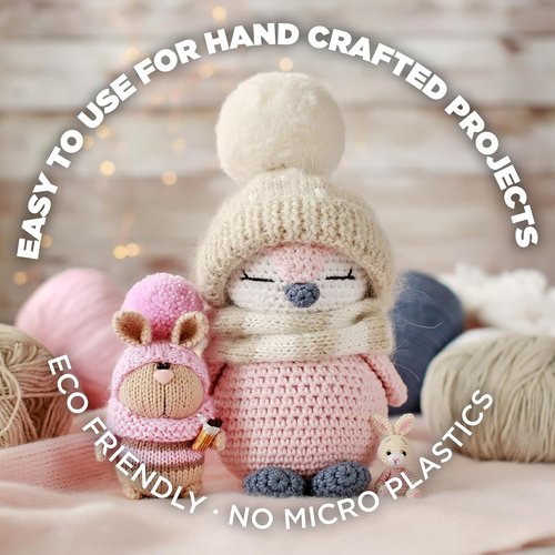 Grown In The USA Raw Cotton Stuffing - Eco-Friendly 3lb Natural Batting Material