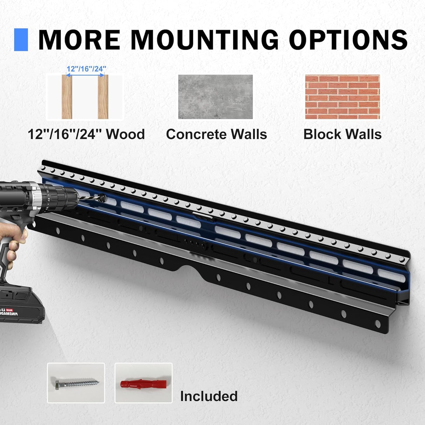 XINLEI 32-75 inch 100lbs, (MF81M) No Stud TV Wall Mount, Drywall Studless TV Hanger for Most Flat Screen TVs, Holds up