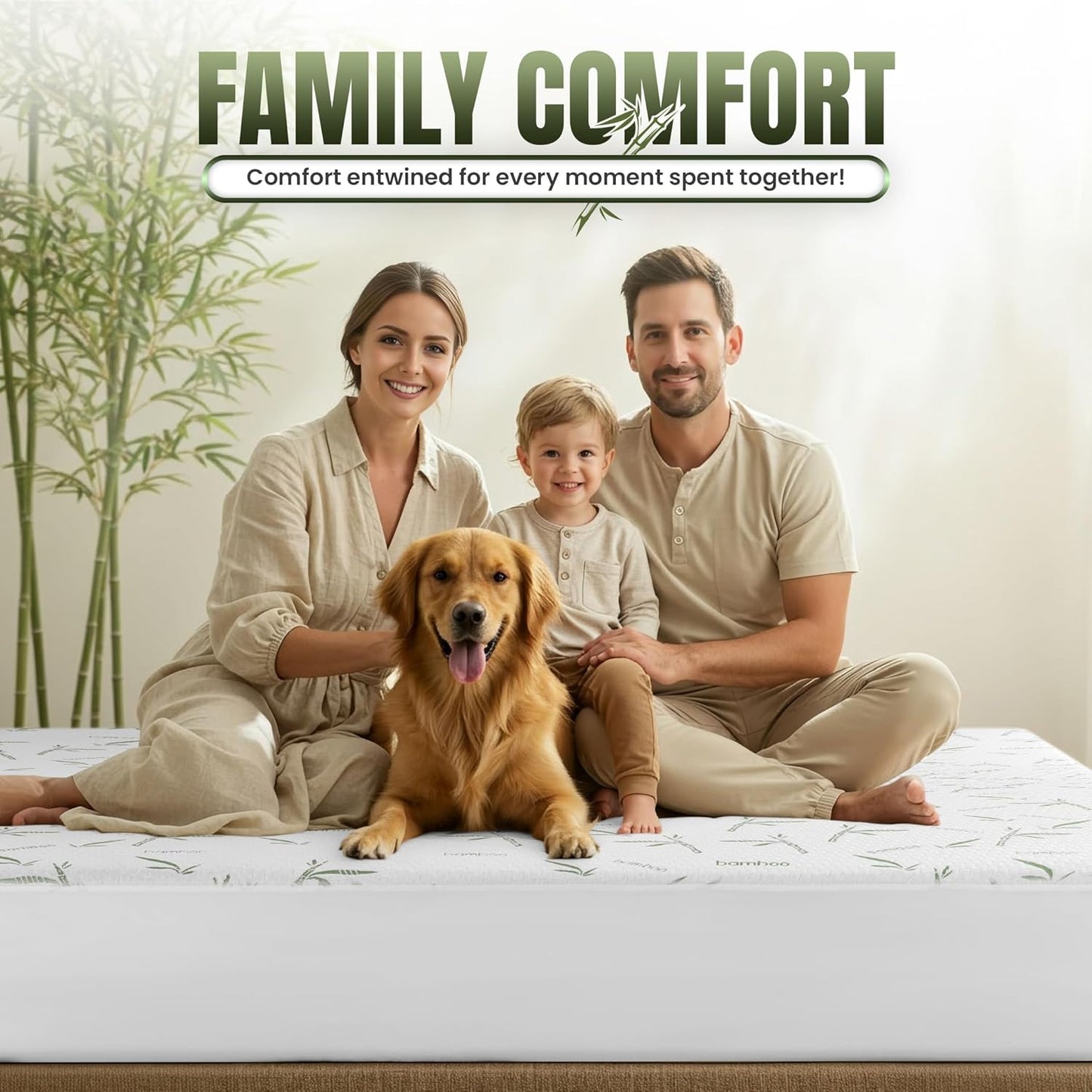 Utopia Bedding Waterproof Mattress Protector - Premium 200 GSM Bamboo Viscose | Twin Size, Soft & Breathable
