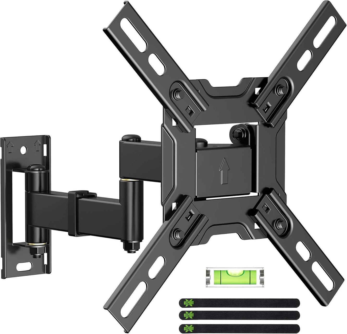 USX MOUNT Full Motion TV Wall Mount - Swivel & Tilt Articulating Arms for 13-32 Inch Screens | VESA 200x200mm, 44 lbs Capacity
