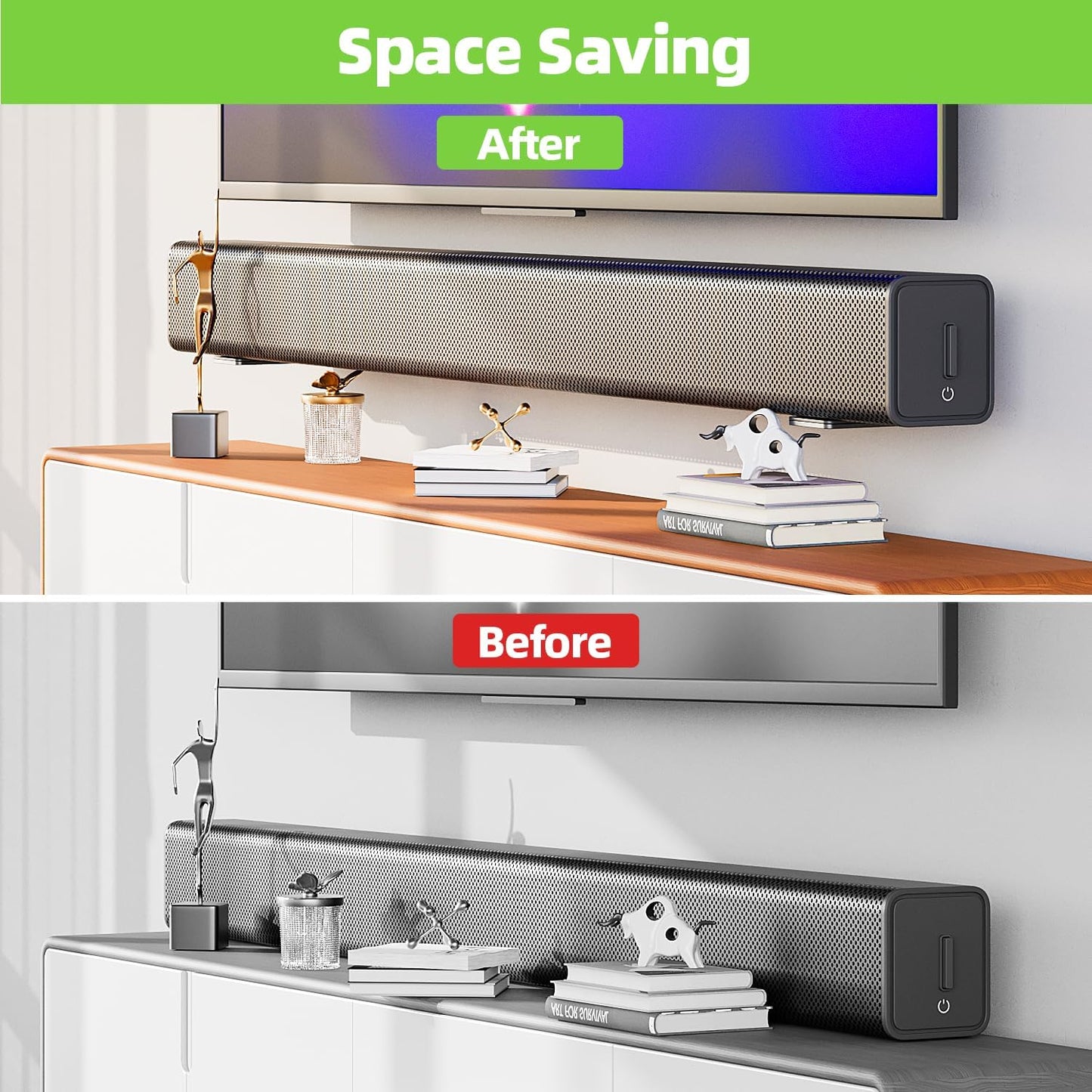 USX MOUNT 1 Soundbar Mount for Samsung, Sony, LG, Vizio, Bose, Onn & More Sound Bar Mounts-Universal Soundbar Mounting