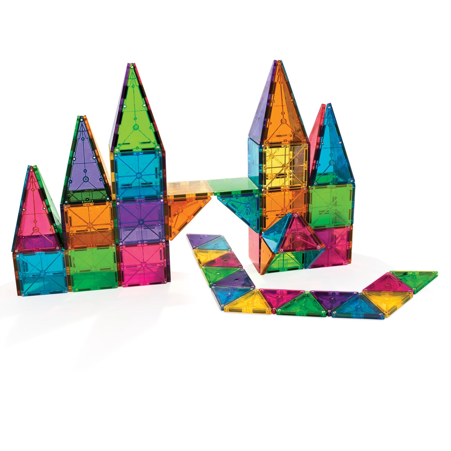 Magna-Tiles Clear Colors 100 Piece Set