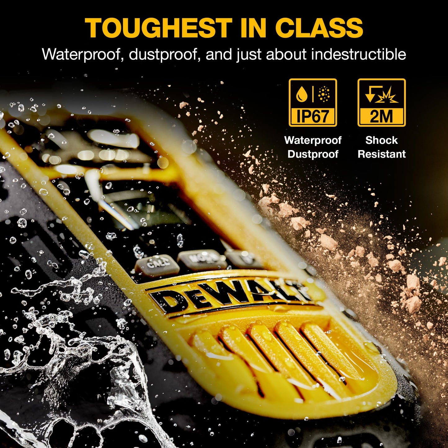 DEWALT DXFRS800 FRS Walkie Talkies, Long Range 2 Way Radio, 2W, IP67 Waterproof, 6 Pack with Gang Charger, DXFRS800-BCH6