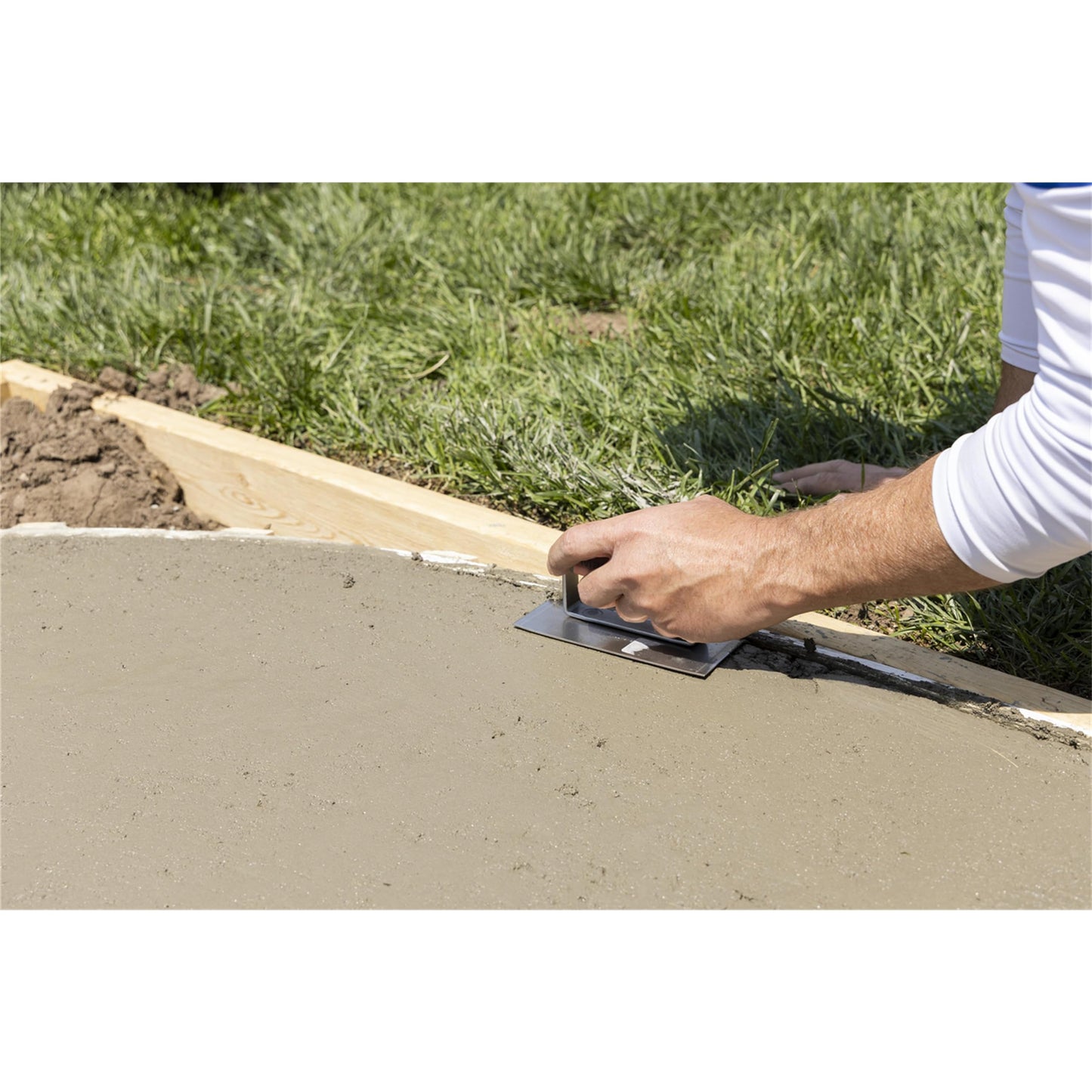 MARSHALLTOWN Curved Concrete Edger, 6 x 3 Stainless Steel Blade, 1/2 Lip x 3/8 Radius, Made In The USA, 136SSD