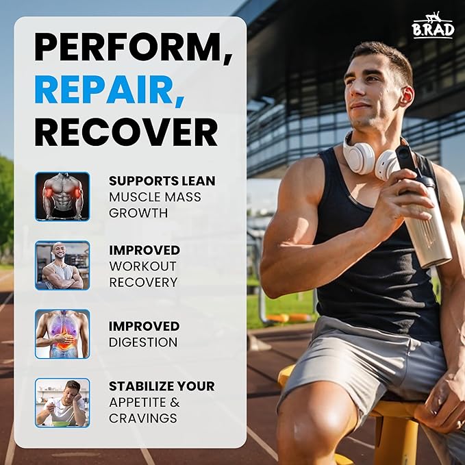 B.rad Superfuel - Grass Fed Whey Protein Isolate Boosted with Creatine | Farm-Fresh, Easy-to-Digest, Clean Ingredients | 2 Pounds | 100% USA Sourced | Vanilla Bean