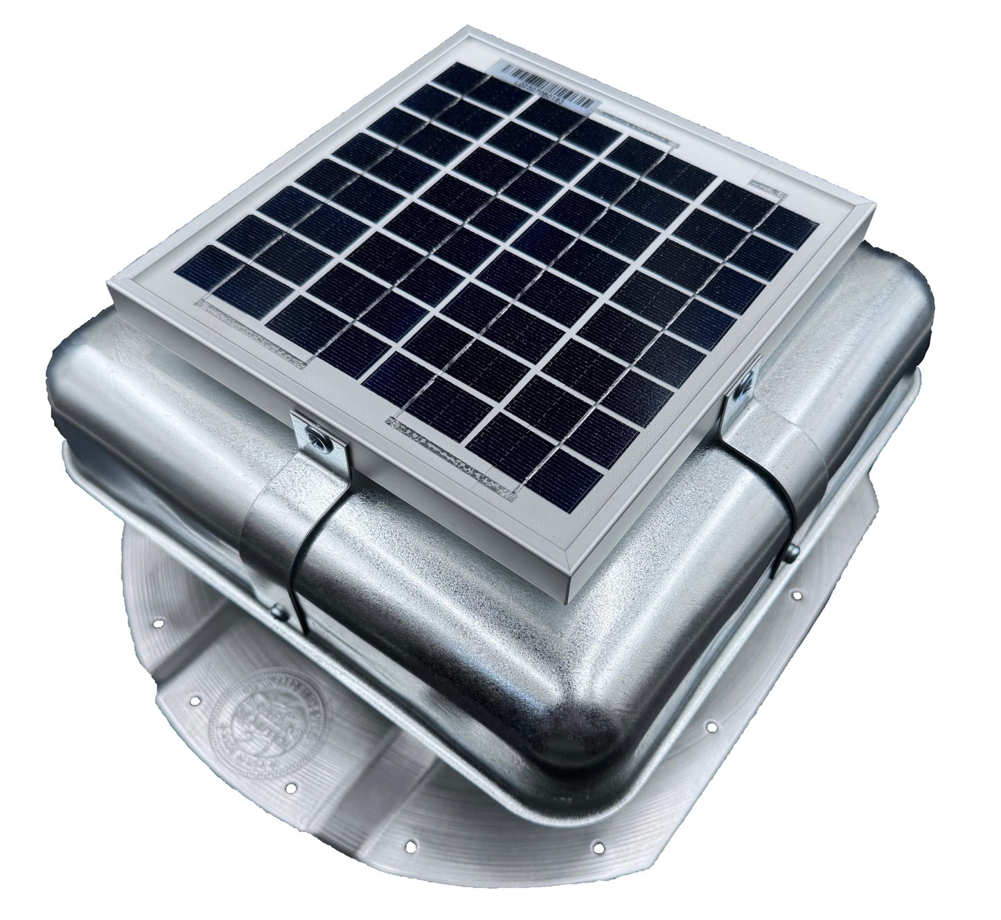 Solar RoofBlaster for 3.5" Ribbed Conex Shipping Container (Galvanized)