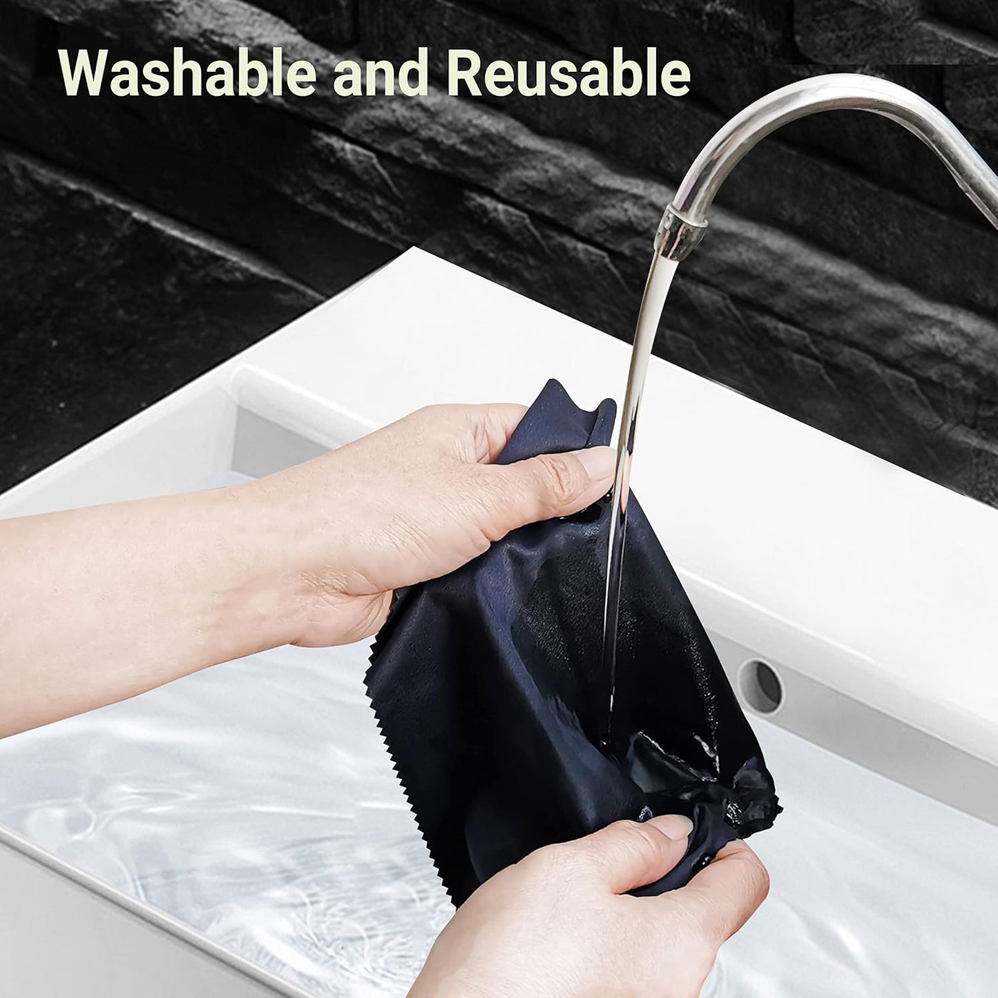 Bilymate 6 Pack Microfiber Cleaning Cloth - Lint Free, Ultra Absorbent for Electronics/Glasses/Cars, Reusable, and no