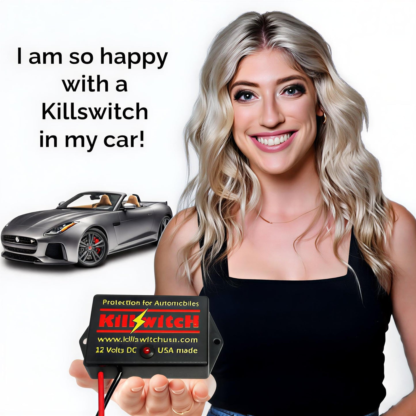 Killswitch EMP Shield for Vehicles (12V DC) – Military-Grade Lightning, CME & Solar Flare Protection – Easy 2-Wire Install for Cars, Trucks, Boats & Motorcycles – Made in USA (Tested & Certified)