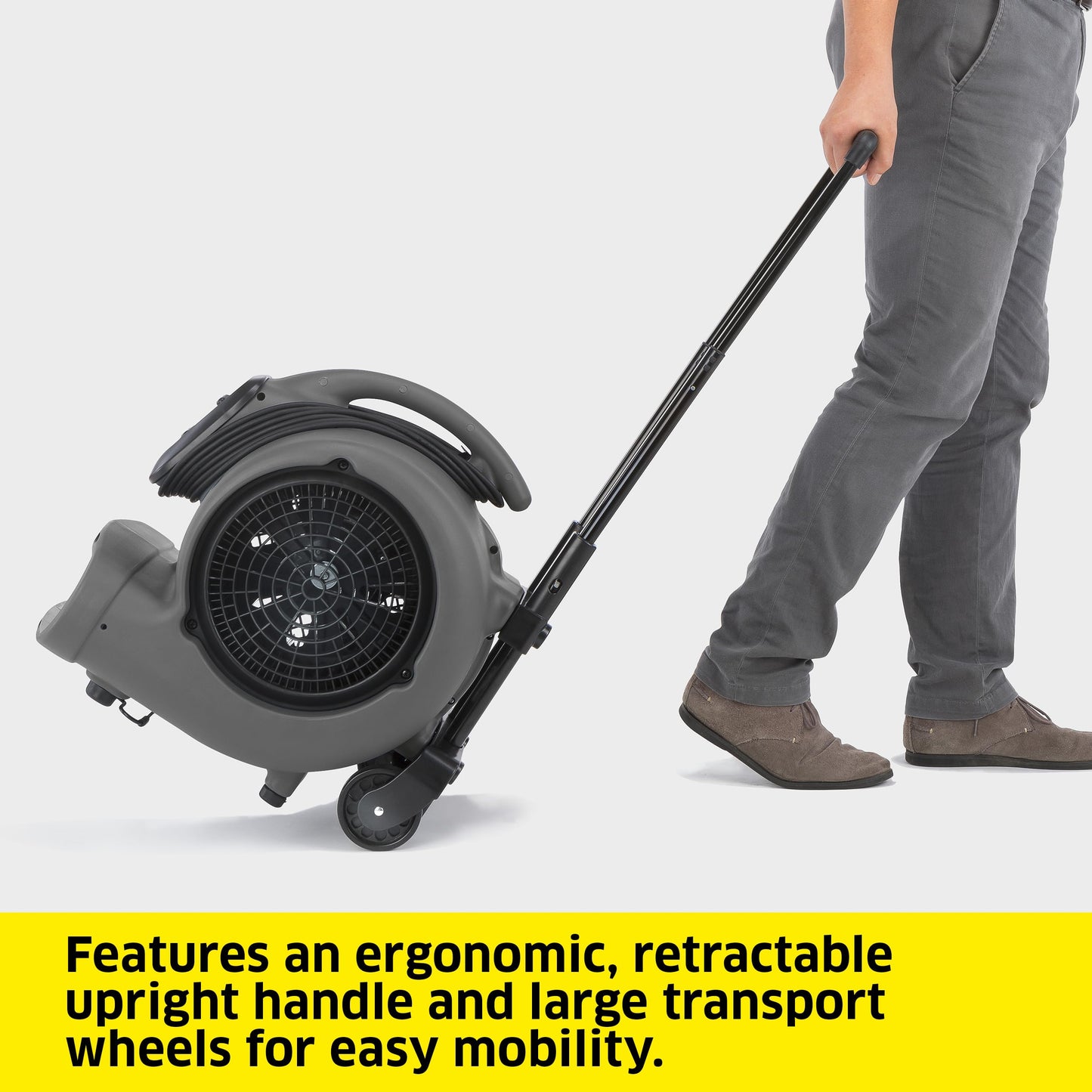 Kärcher Commercial Air Blower and Carpet Dryer 3000 CFM - AB 84 - Intergrated Power Cord Storage - 3 Speed Modes