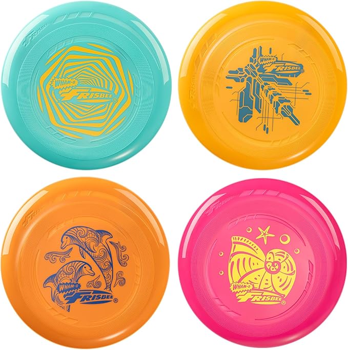 Wham-O Frisbee Go Flying Disc, 9 Inch Lightweight Sports Disc for Beginners Outdoor Beach Backyard Lawn Park Camping Family Activity Game - 70g