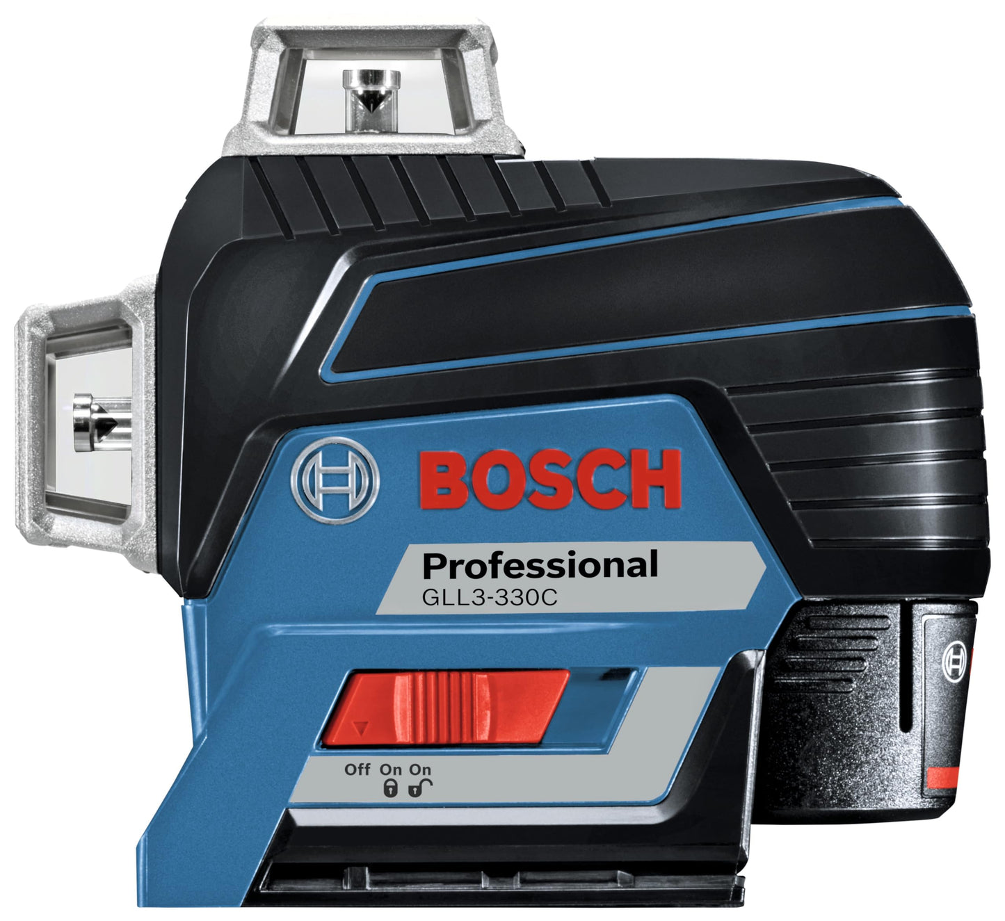 BOSCH GLL3-330C 200 Ft 12V Max Connected 360 Degree Three-Plane Leveling and Alignment-Line Laser, Includes 2.0 Ah 12V Max Lithium-Ion Battery & Charger, Heavy-Duty Pouch, & Accessories