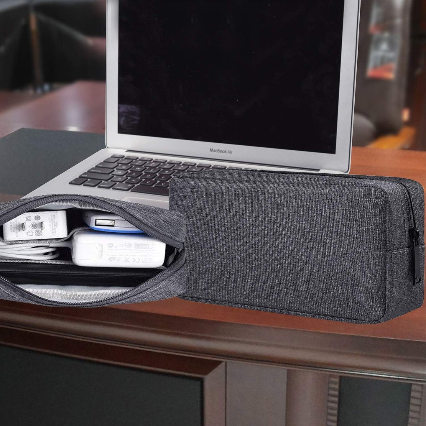 dealcase Electronics Accessories Case, Durable Small Electronics Accessories Storage Bag Compatible Laptop Charger