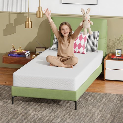 FDW 8-Inch Twin Mattress - Medium Firm Support, Breathable Comfort, Removable Washable Cover | CertiPUR-US Certified