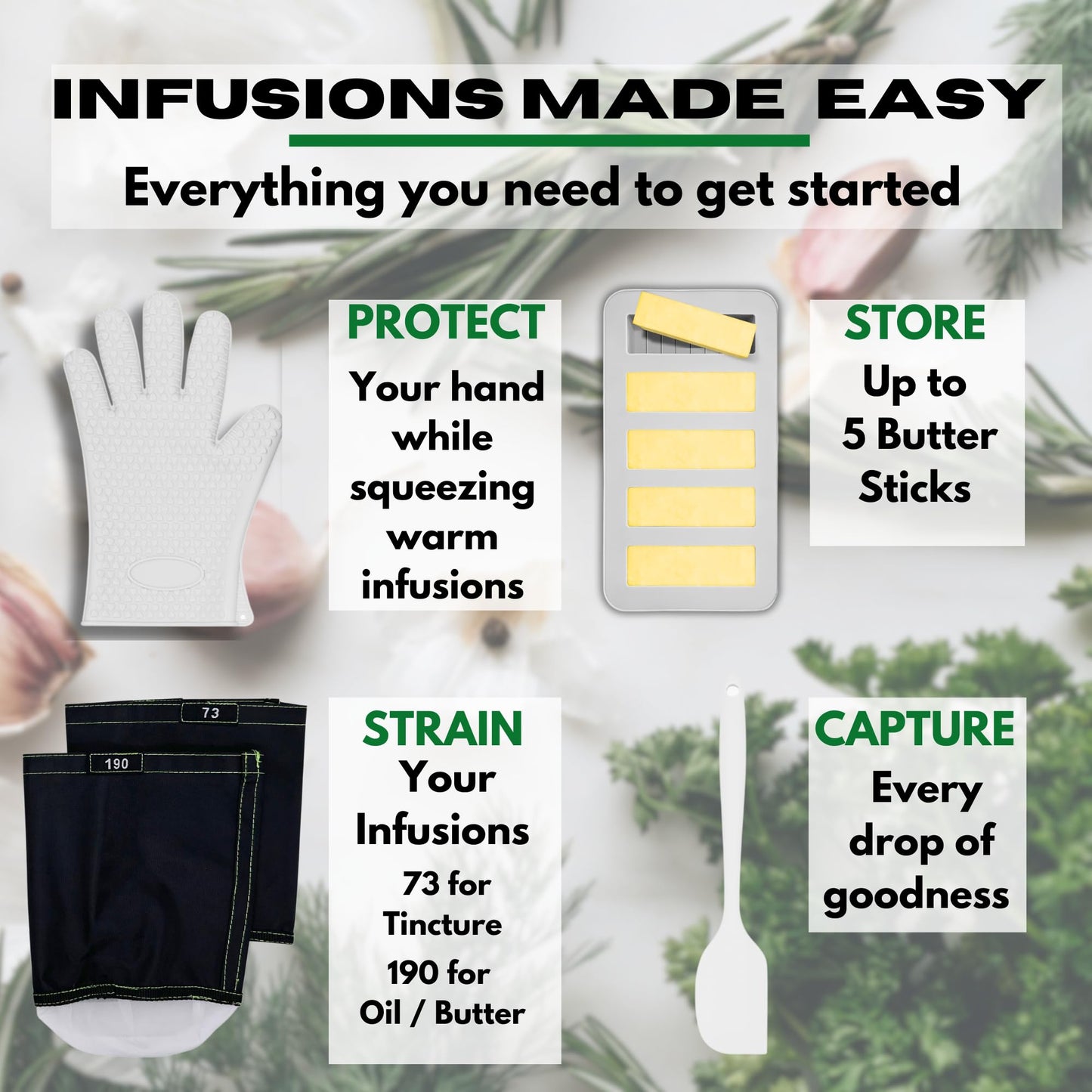 Decarboxylator Infuser Machine, Butter Machine, Magic Infuser, Decarboxylation Decarb Infusion, Botanical Extractor, Make Magical Herbal Infusions Butter, Oil or Tincture, Kit Includes Butter Mold