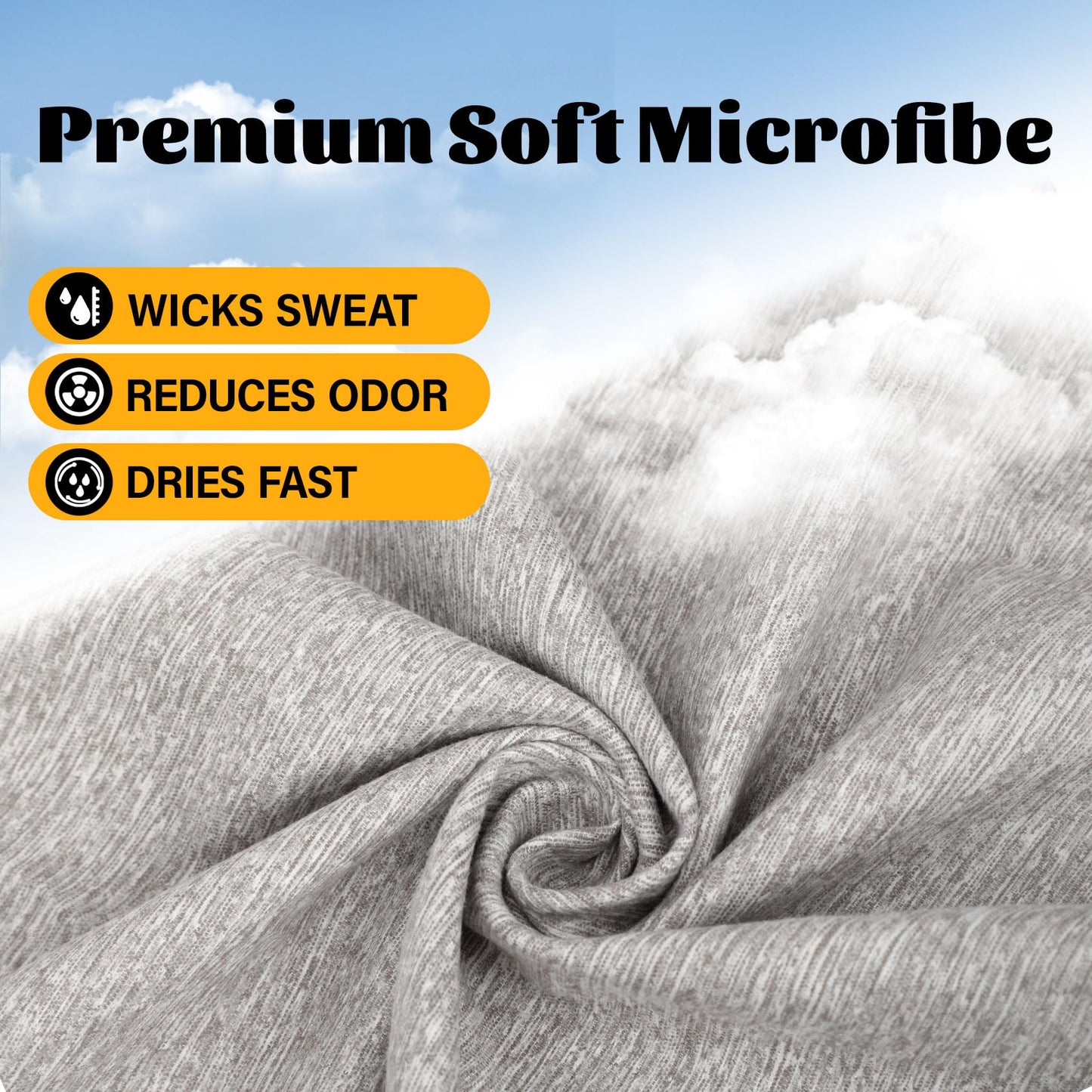 NUOYEE 3 Pack Microfiber Gym Towel Fast Drying Men Women Workout Gear for Body Sweat Sports Exercise Fitness Tennis Running Riding Hiking Camping Yoga Jogging Fishing Working Out Towel