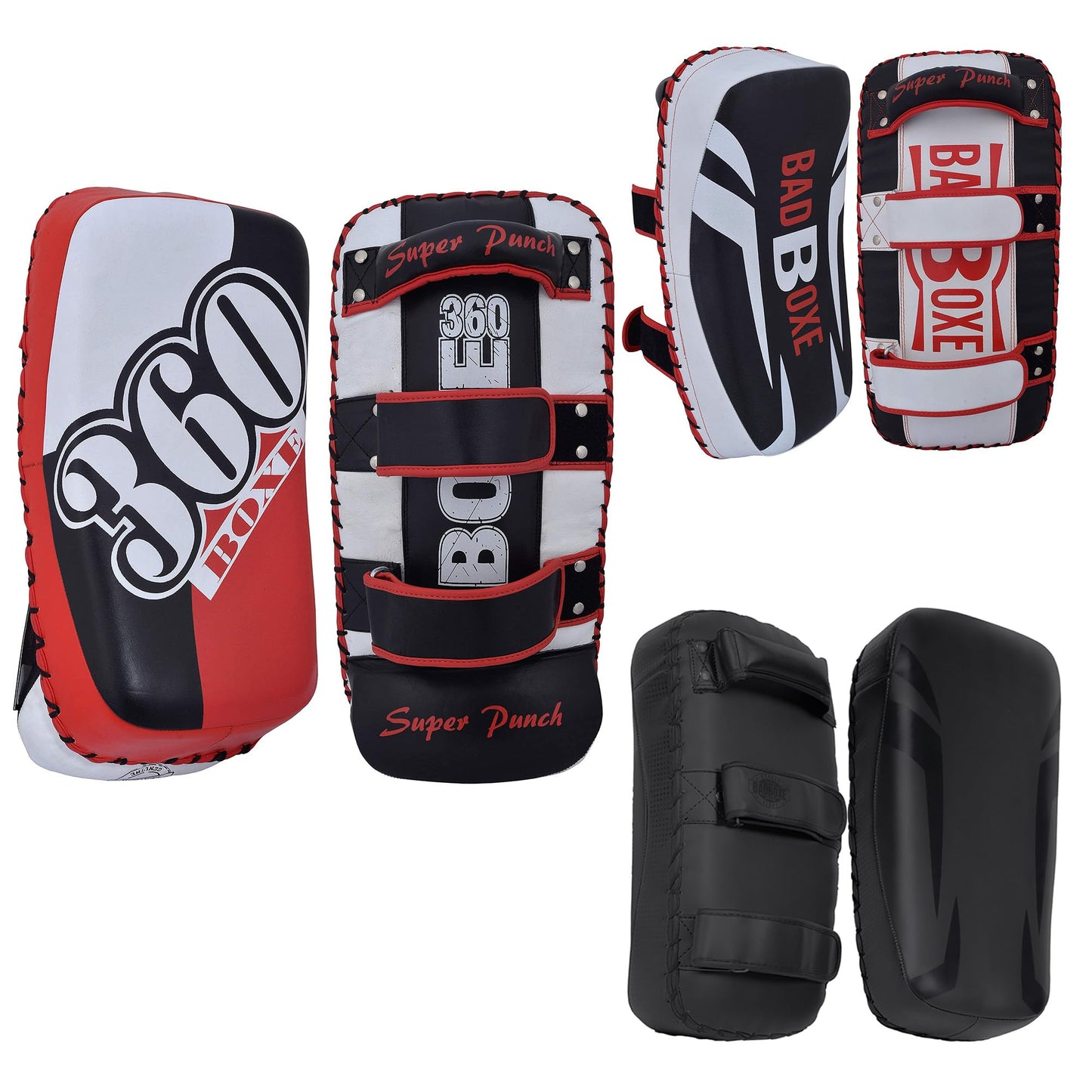 Twister Lightweight Boxing Arm Pad Kick Shield | Genuine Leather Thai Pads | MMA Muay Thai Curved Pads | Martial Art Training Pads Boxing Striking Pads (Single)