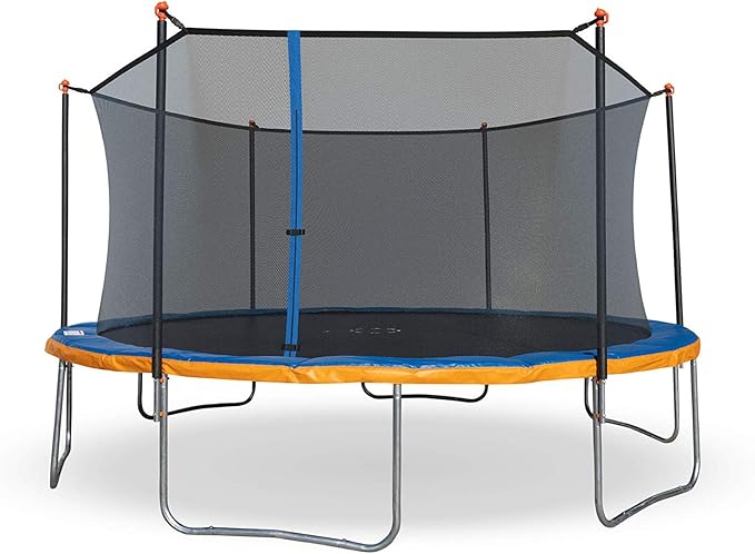 Sportspower Outdoor Trampoline with Safety Enclosure Net, 15FT