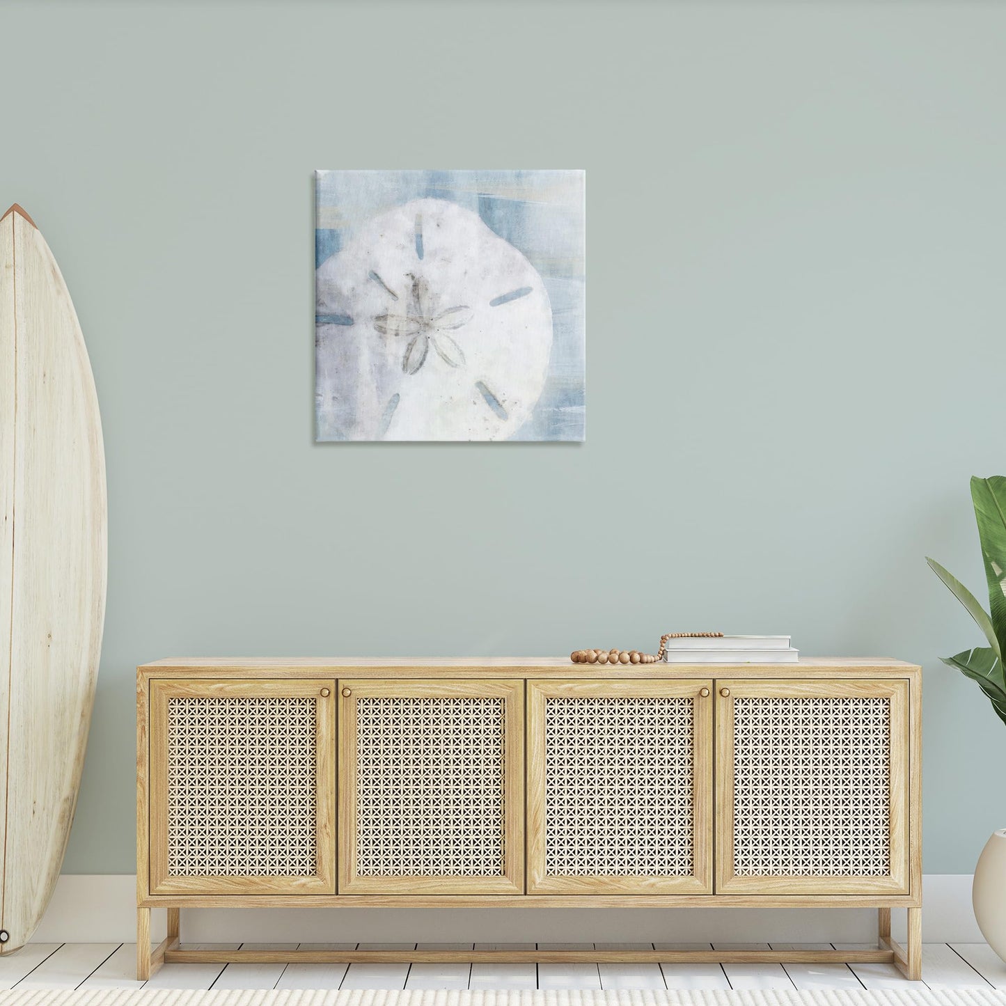 Stupell Industries 'Pastel Blue Sand Dollar Seashell'| Canvas Art